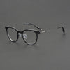 Retro plate gradual change color glasses frame 202511 fashionable and comfortable Internet celebrity anti-blue glasses can be equipped with myopia