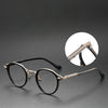 Tripi Titanium Vintage Round Eyeglasses Frame