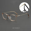 Pure titanium glasses frame screwless design 202510 Xiaohongshu same big face square myopia glasses frame wholesale