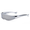 Men'S Futuristic Stylist One-Piece Pc 100% Uv Protection Sunglasses JN523