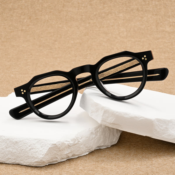Marlin Vintage Geometric Acetate Glasses Frame