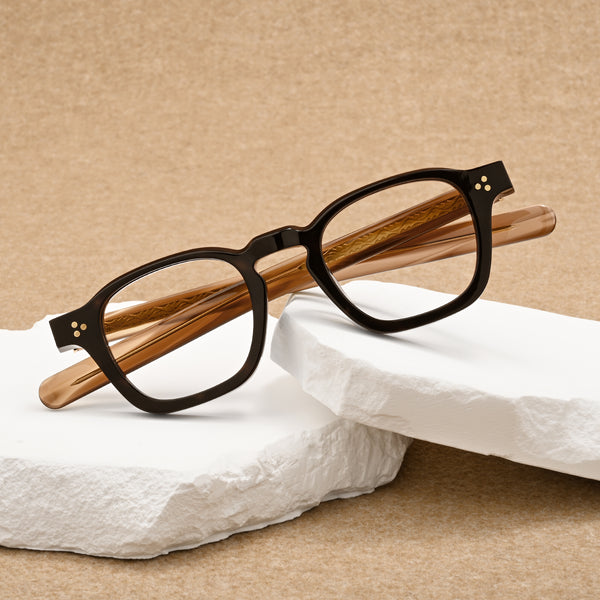 Melton Vintage Geometric Acetate Glasses Frame