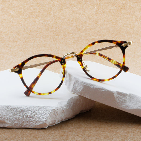 Sylor Titanium Vintage Oval Eyeglasses Frames