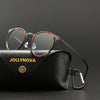 Leander Titanium Vintage Round Eyeglasses Frames