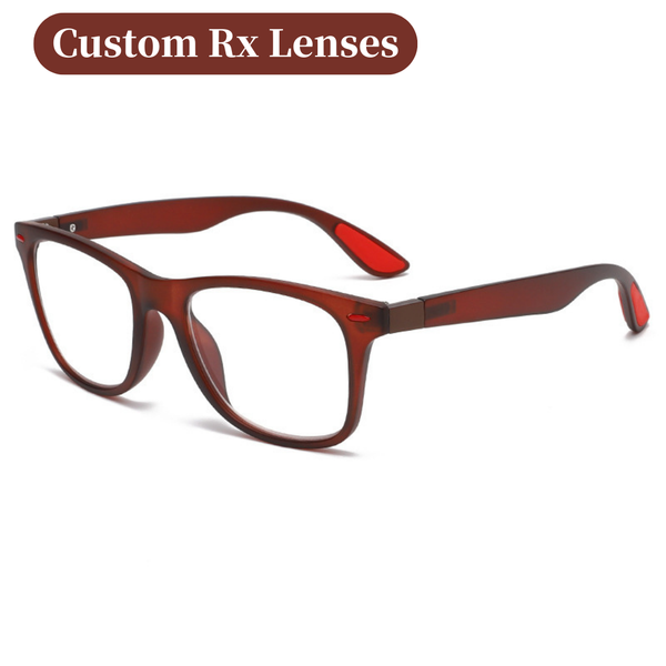 [Custom Prescription Available] JollyNova HD7 Readers Men's Square TR90 Optical Glasses Frame