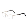JOLLYNOVA MEN'S RETRO HALF-FRAME ANTI-BLUE LIGHT READING GLASSES
