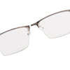 JOLLYNOVA MEN'S RETRO HALF-FRAME ANTI-BLUE LIGHT READING GLASSES