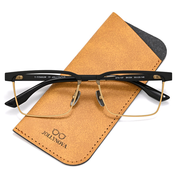 Malin Browline Retro Titanium Ultra-Light Glasses Frame