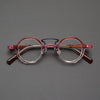 Giusy Retro Round Acetate Glasses Frame