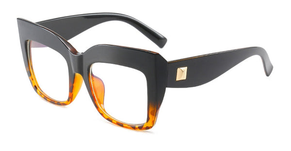 Glasses Frame Women Oversized Square Vintage Frame Clear Eyeglasses Frames For Women Luxury Brand Computer Eyewear