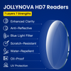JollyNova HD7 Readers Anti-Fatigue Anti-Blue Light Men's Oval Reading Glasses