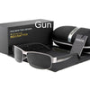 Hdcrafter Men's Full Rim Rectangle Alloy Frame Polarized Sunglasses Le007