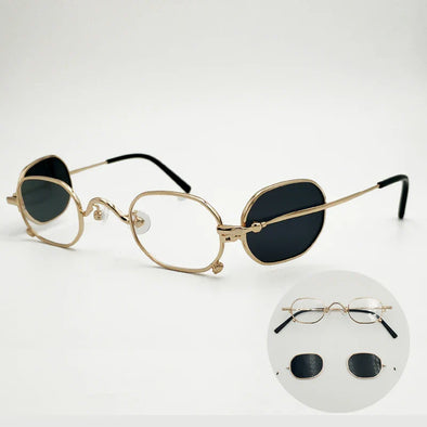 Yujo Unisex Full Rim Rectangle Flip Alloy Eyeglasses Sunglasses 2013