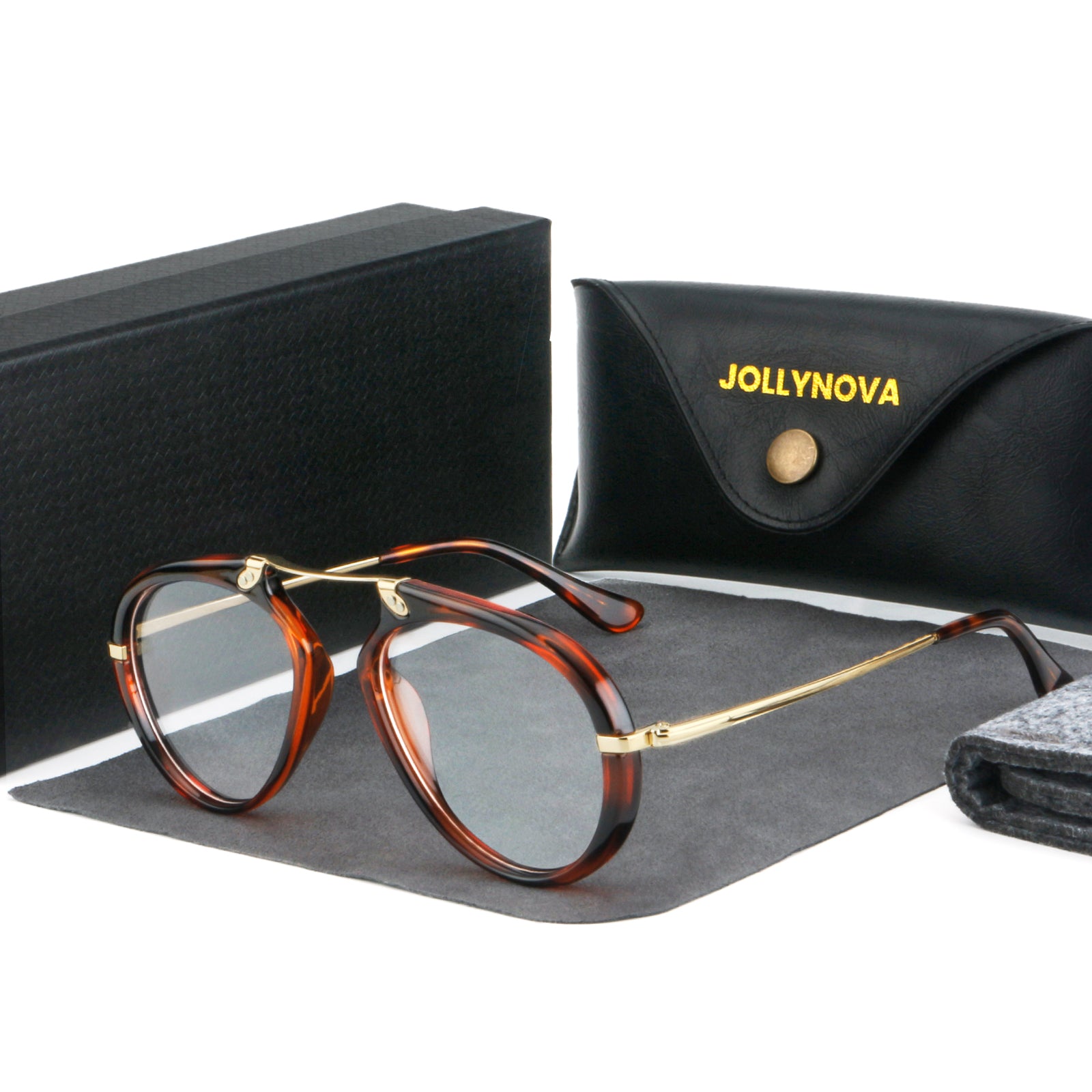 Andon Retro Aviator Acetate Glasses Frame – Jollynova