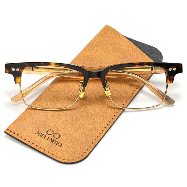 Finn Retro Rectangle Titanium Glasses Frame