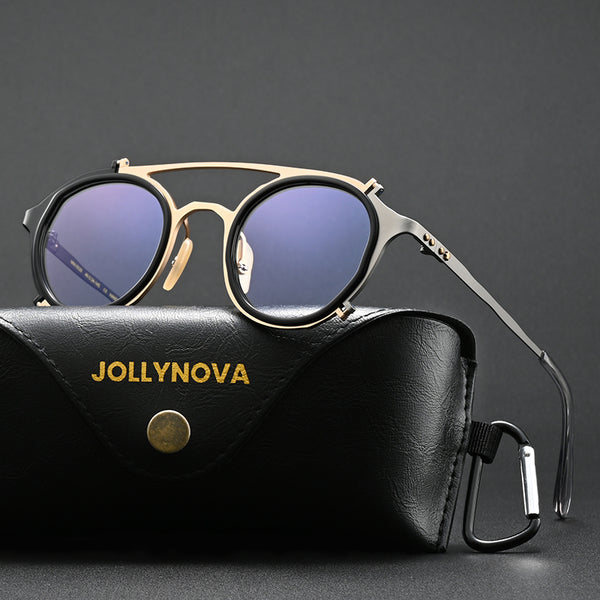 Wesley Titanium Retro Hand Made Glasses Frame