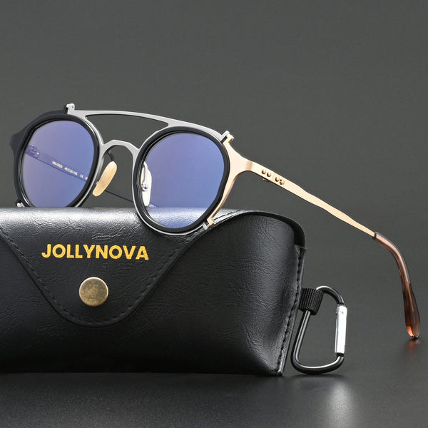 Wesley Titanium Retro Hand Made Glasses Frame
