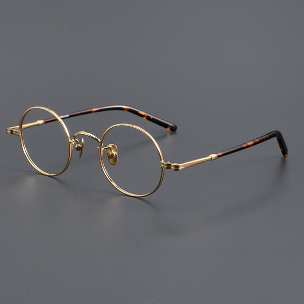 Udo Titanium Round Glasses Frame