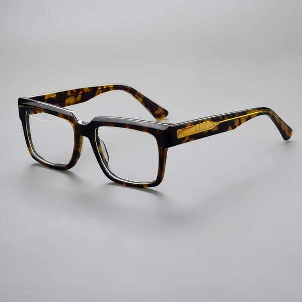 Hulsey Retro Rectangle Acetate Glasses Frame