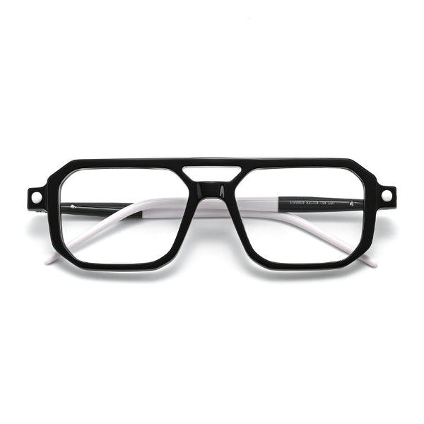 Parke Double-bridge Retro Acetate Eyeglasses Frame