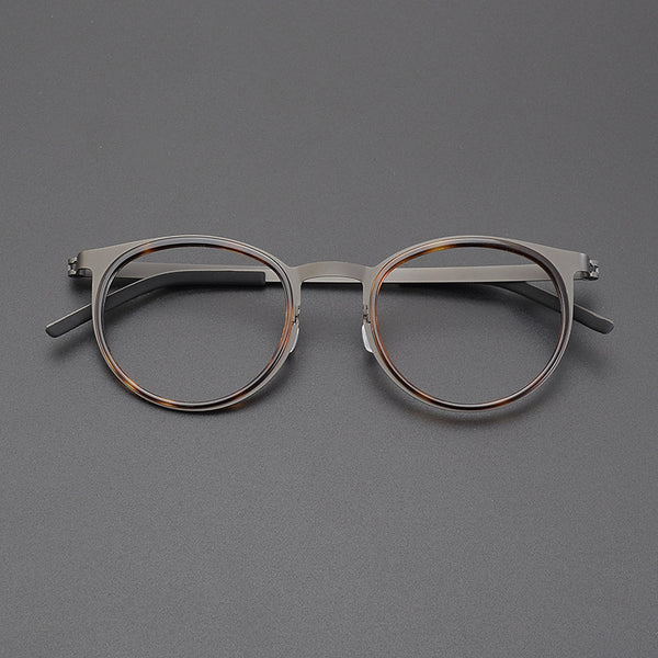 Carter Titanium Vintage Round Eyeglasses Frames