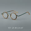 New plate small round frame glasses V17 retro eye frame metal flat light Danyang spot wholesale, can be equipped with reading glasses