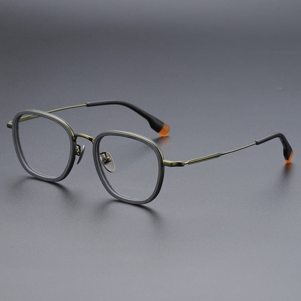 Carson Retro Titanium Acetate Glasses Frame