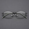 Jeff Titanium Geometric Glasses Frame