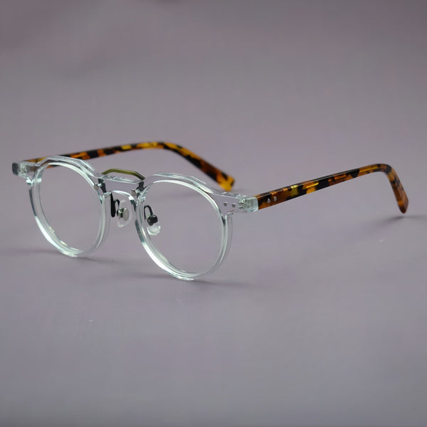 Ron Retro Round Acetate Glasses Frame