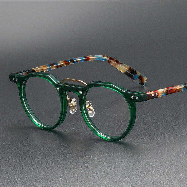 Ron Retro Round Acetate Glasses Frame