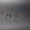 Steele Titanium Vintage Round Eyeglasses Frame