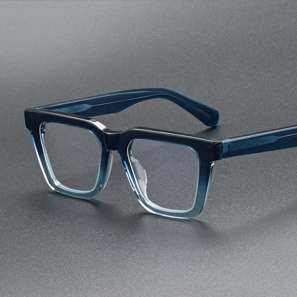 Karl Retro Rectangle Acetate Glasses Frame