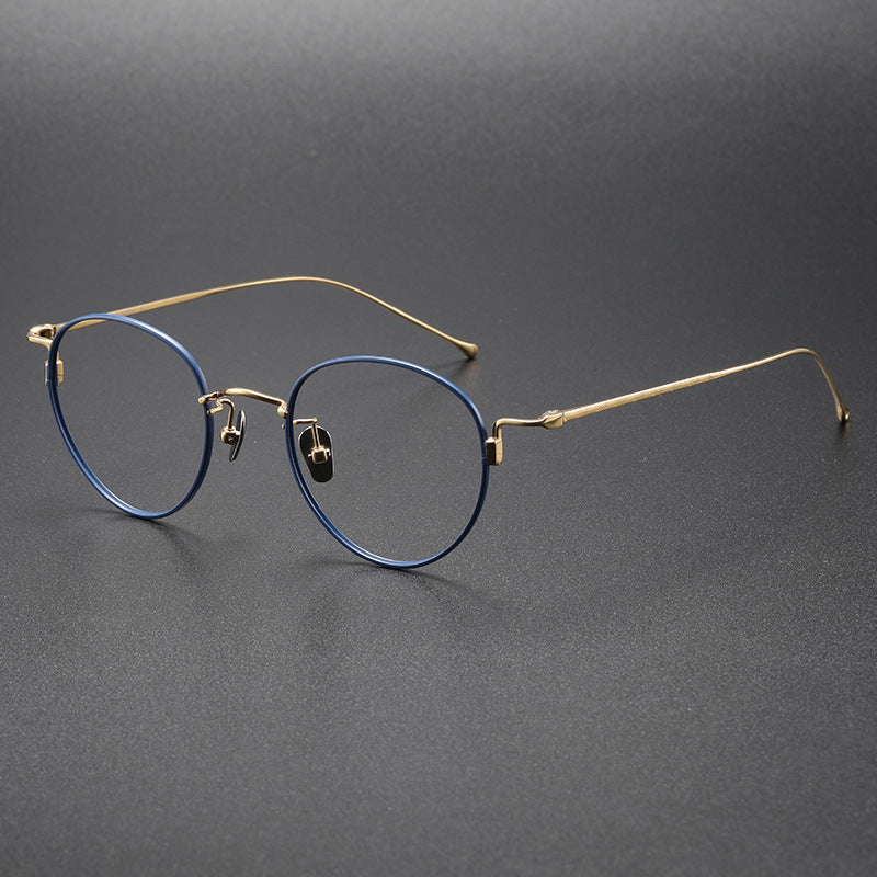 Vivora様【11/10まで掲載】オブジェ 甲冑 鉄&FRP ヴィンテージ Gaye Titanium Vintage Oval Eyeglasses Frame – Jollynova