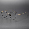 Steele Titanium Vintage Round Eyeglasses Frame