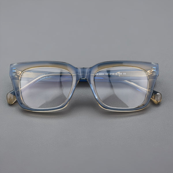 Piller Retro Rectangle Acetate Glasses Frame