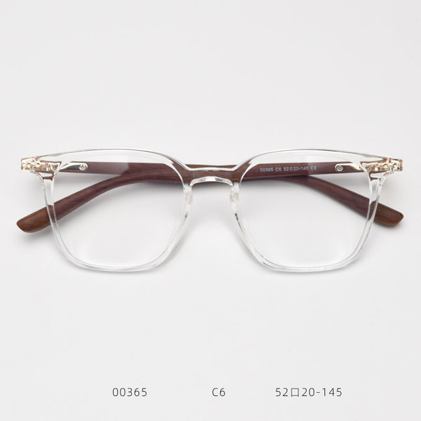 0365 new Japanese and Korean retro square personalized TR90 myopia glasses frame men's and women's literary flat mirror holder can be matched with degrees
