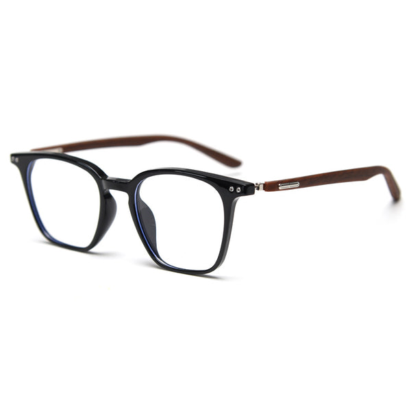 0365 new Japanese and Korean retro square personalized TR90 myopia glasses frame men's and women's literary flat mirror holder can be matched with degrees