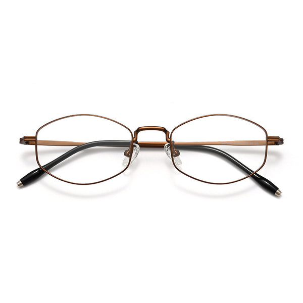 Jeff Titanium Geometric Glasses Frame
