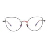 Jessy Fashion Women's Ultra Light Titanium Cat Eye Glasses Frame