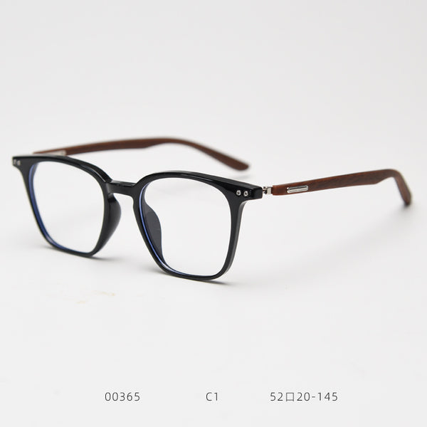 0365 new Japanese and Korean retro square personalized TR90 myopia glasses frame men's and women's literary flat mirror holder can be matched with degrees