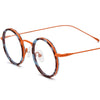 Eamon Titanium Round Glasses Frame