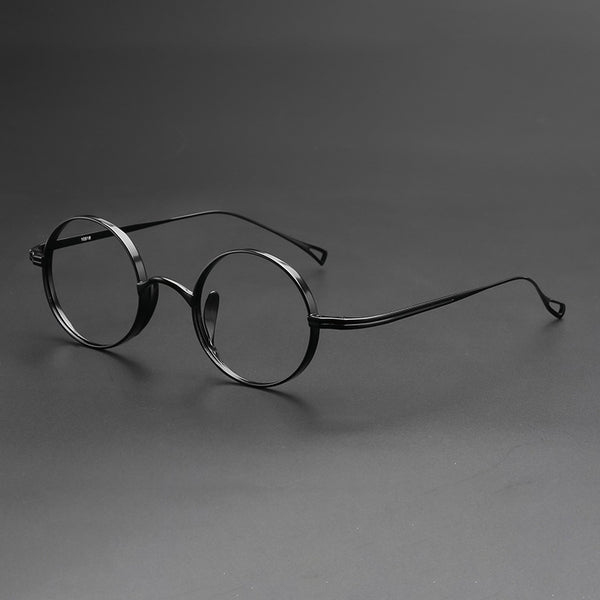 Monroe Titanium Round Glasses Frame