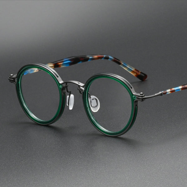 Tate Vintage Round Acetate Glasses Frame