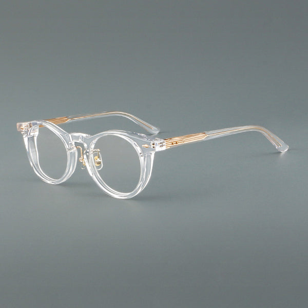 Mario Vintage Oval Acetate Eyeglasses Frame