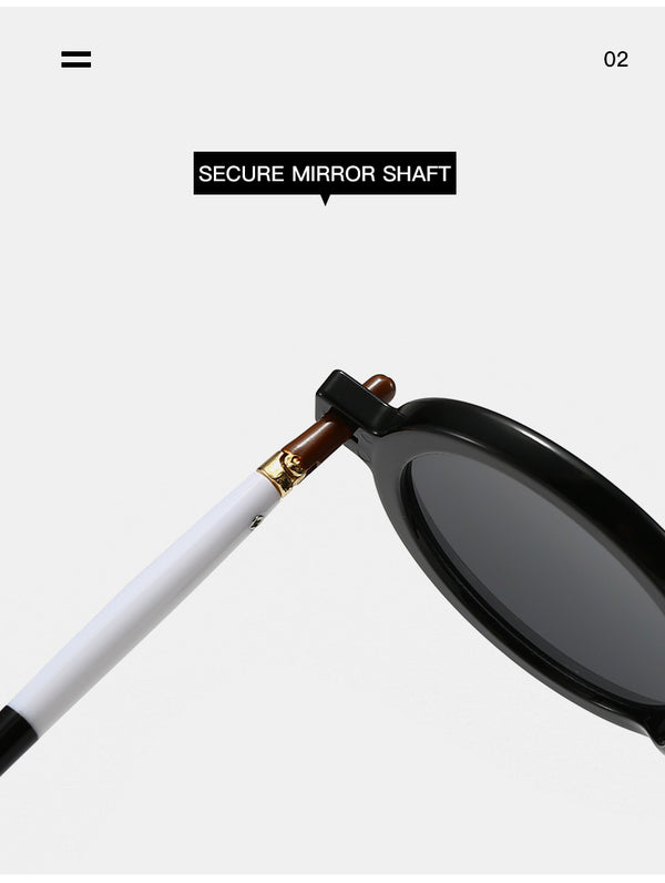New European and American fashion round frame anti-blue light flat mirror men's anti-blue light glasses frame women's pose trend flat mirror