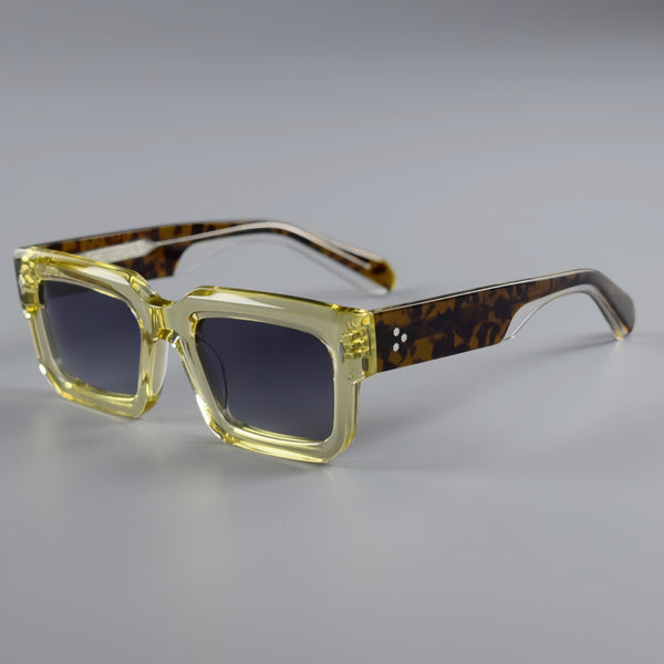 Monk Retro Premium Series Retro Rectangle Acetate Sunglasses