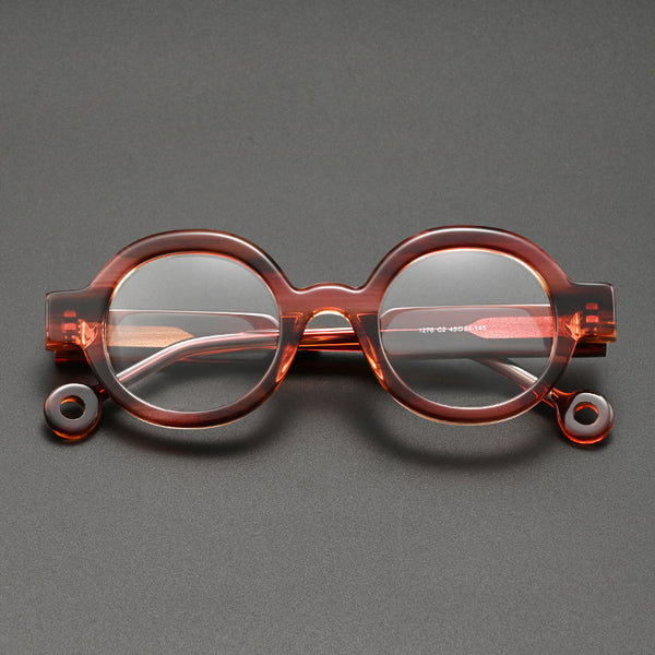 Temi Vintage Round Acetate Glasses Frame
