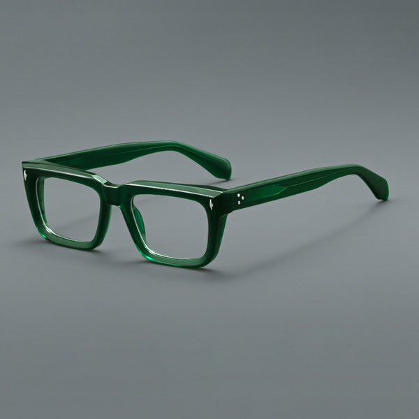 Majeed Retro Rectangle Acetate Glasses Frame