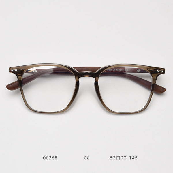 0365 new Japanese and Korean retro square personalized TR90 myopia glasses frame men's and women's literary flat mirror holder can be matched with degrees