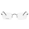 Brewton Retro Titanium Rectangle Glasses Frame